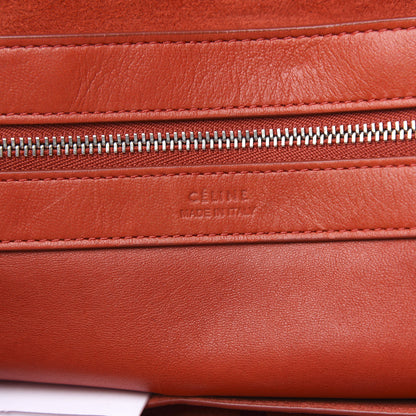 Celine Lambskin Medium Drops and Studs Tote Poppy 6 of 9