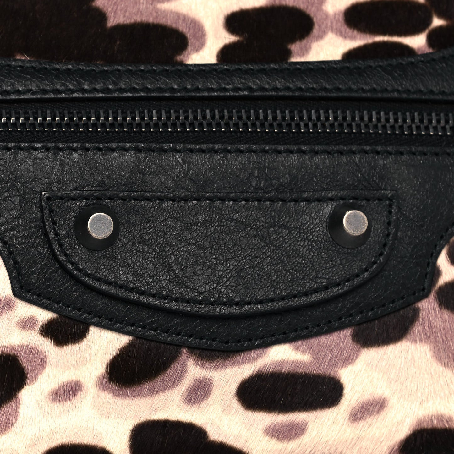 Pony Hair Leopard Classic City Black