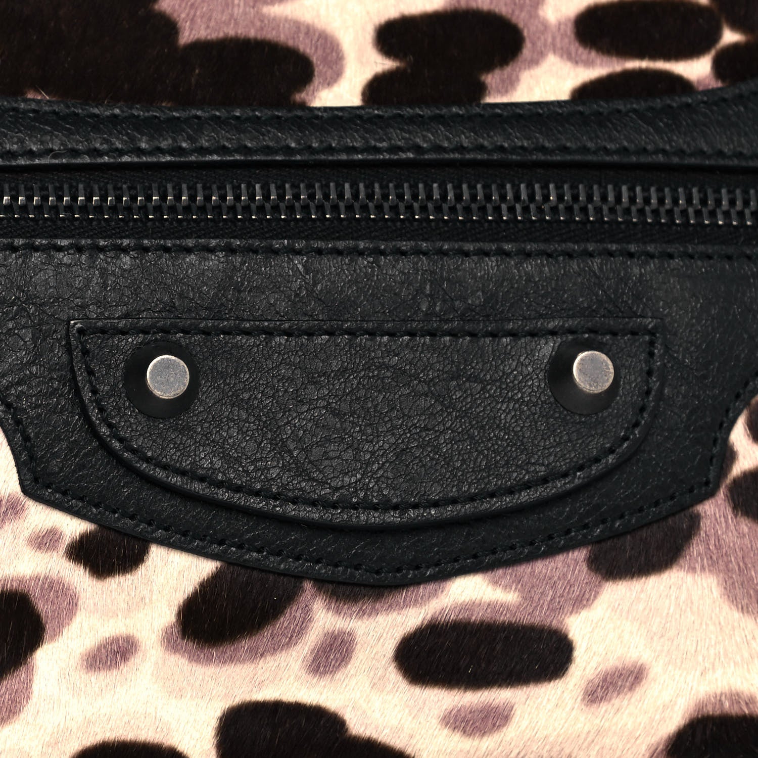 Balenciaga Pony Hair Leopard Classic City Black 8 of 10