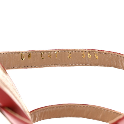 Valentino Garavani Calfskin Nappa Rockstud 60mm Caged Slide Sandals 36.5 Rosso Valentino 8 of 8