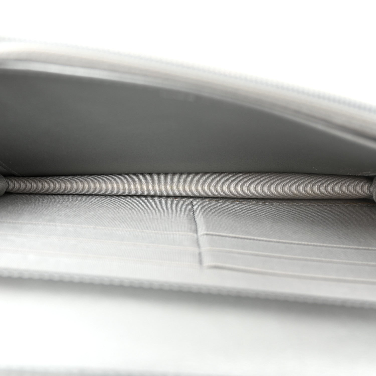 Chanel Metallic Lambskin Camellia Crystal Wallet on Chain WOC Silver 5 of 13