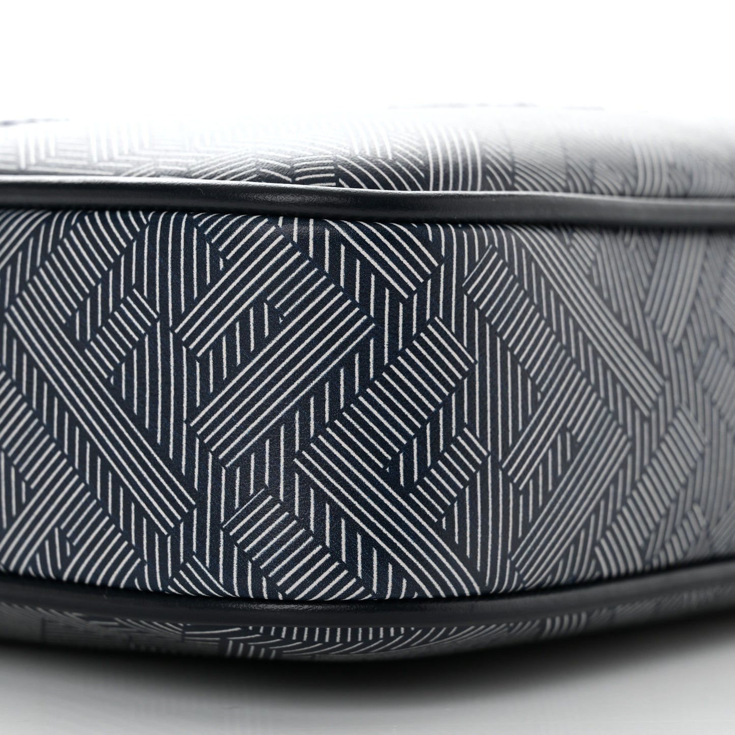 Calfskin Shadow Striped FF Logo Camera Case Multicolor