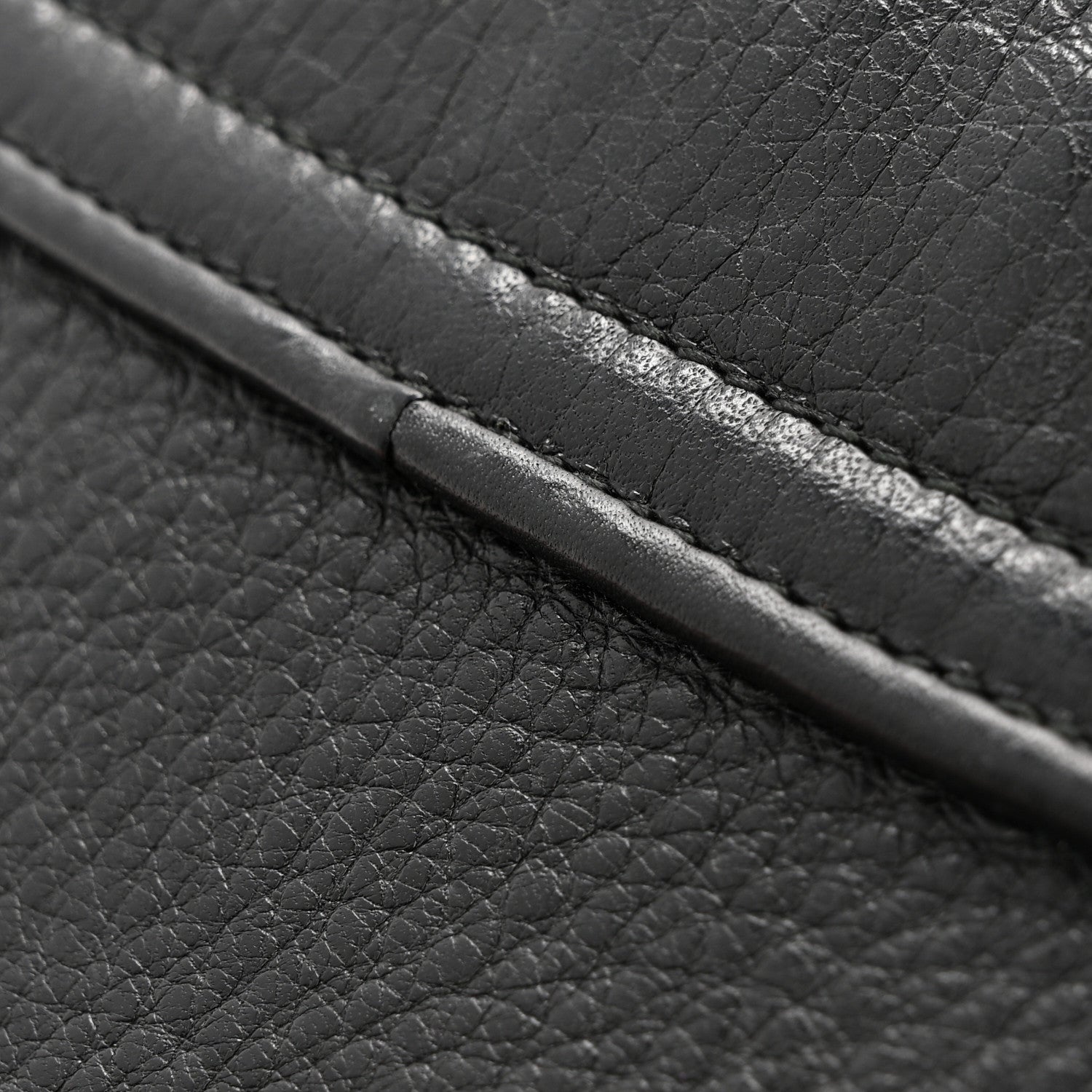 Gucci Pebbled Calfskin Small 1973 Chain Shoulder Bag Black 15 of 16