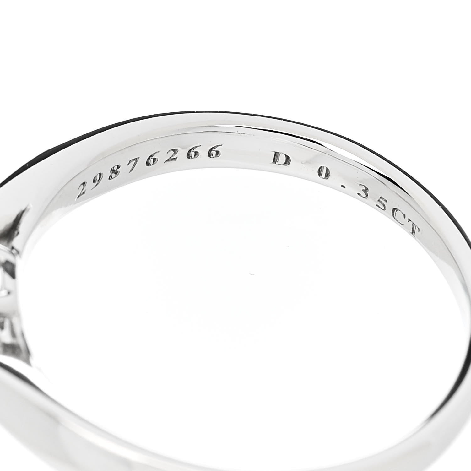 Tiffany Platinum Diamond .35ct Harmony Solitaire Engagement Ring 47 4 6 of 6