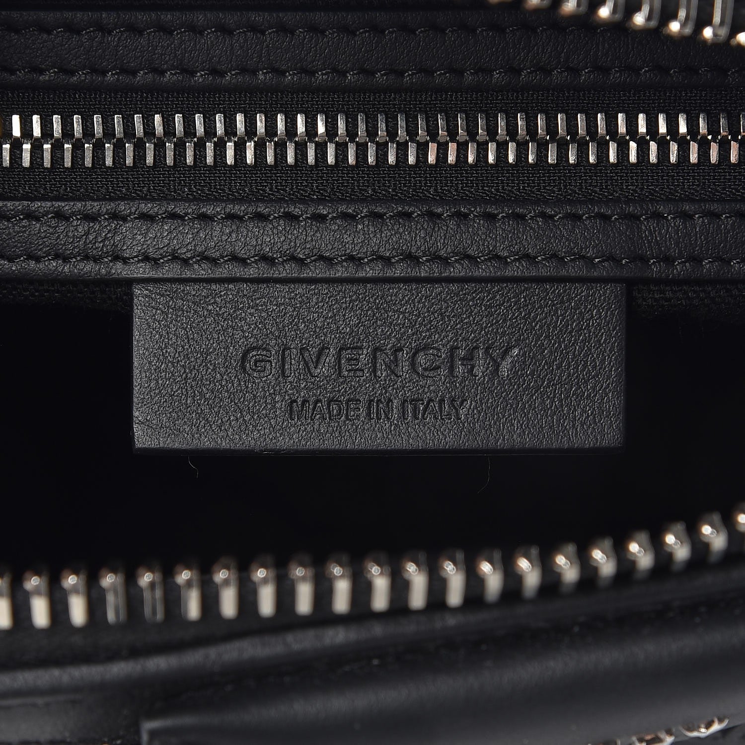 Givenchy Calfskin Suede Mini Studded Chevron Antigona Black 6 of 8