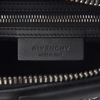 Givenchy Calfskin Suede Mini Studded Chevron Antigona Black 6 of 8