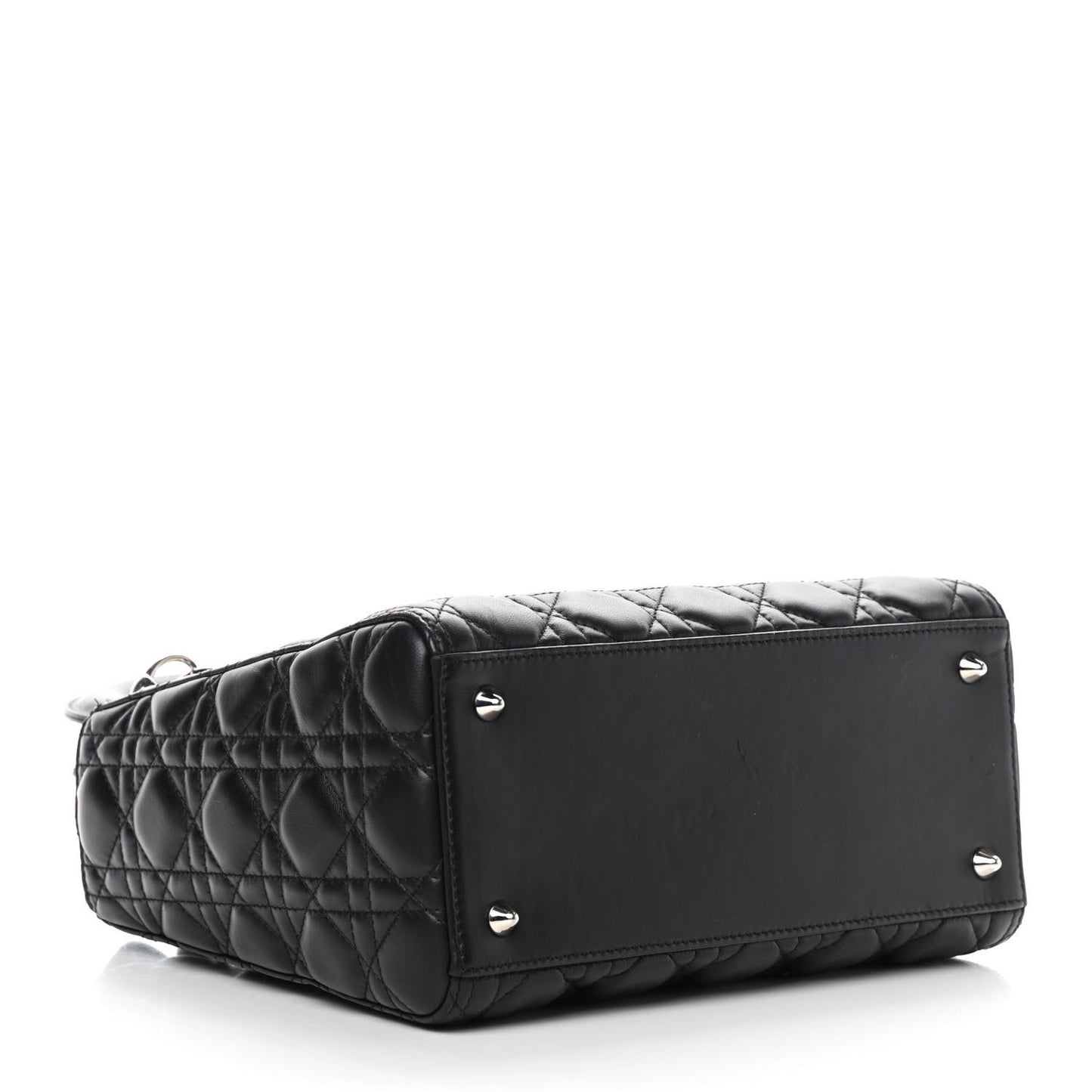 Lambskin Cannage Medium Lady Dior Black
