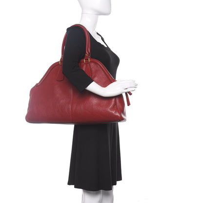 Gucci Calfskin Large Re(Belle) Top Handle Bag Red 2 of 10