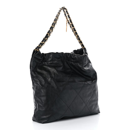 Chanel Shiny Calfskin Quilted Chanel 22 Black 4 of 12