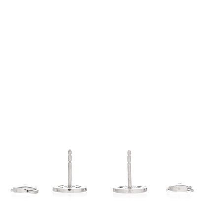 Tiffany Platinum Diamond .30ct Circle Stud Earrings 3 of 4