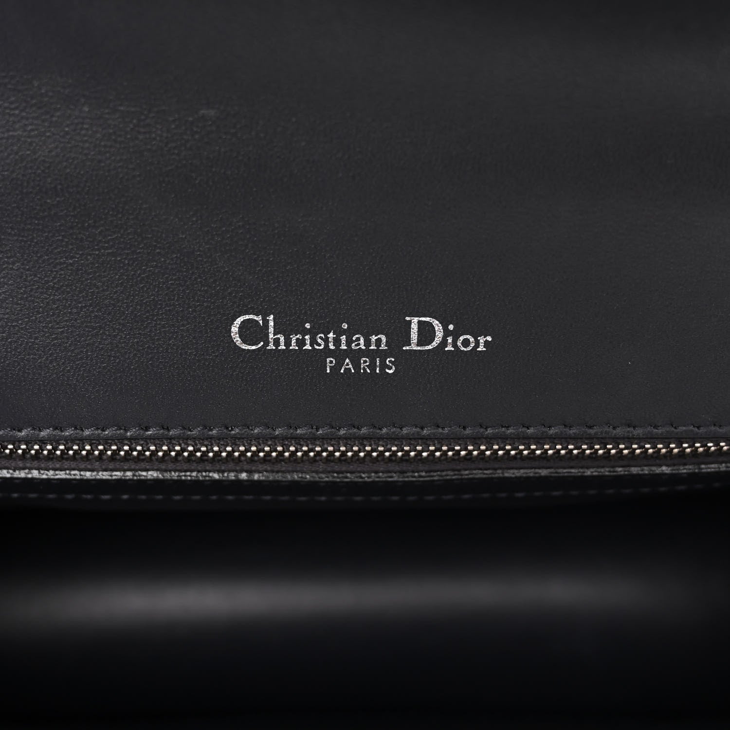Christian Dior Metallic Patent Micro-Cannage Medium Diorama Flap Bag Silver 6 of 9