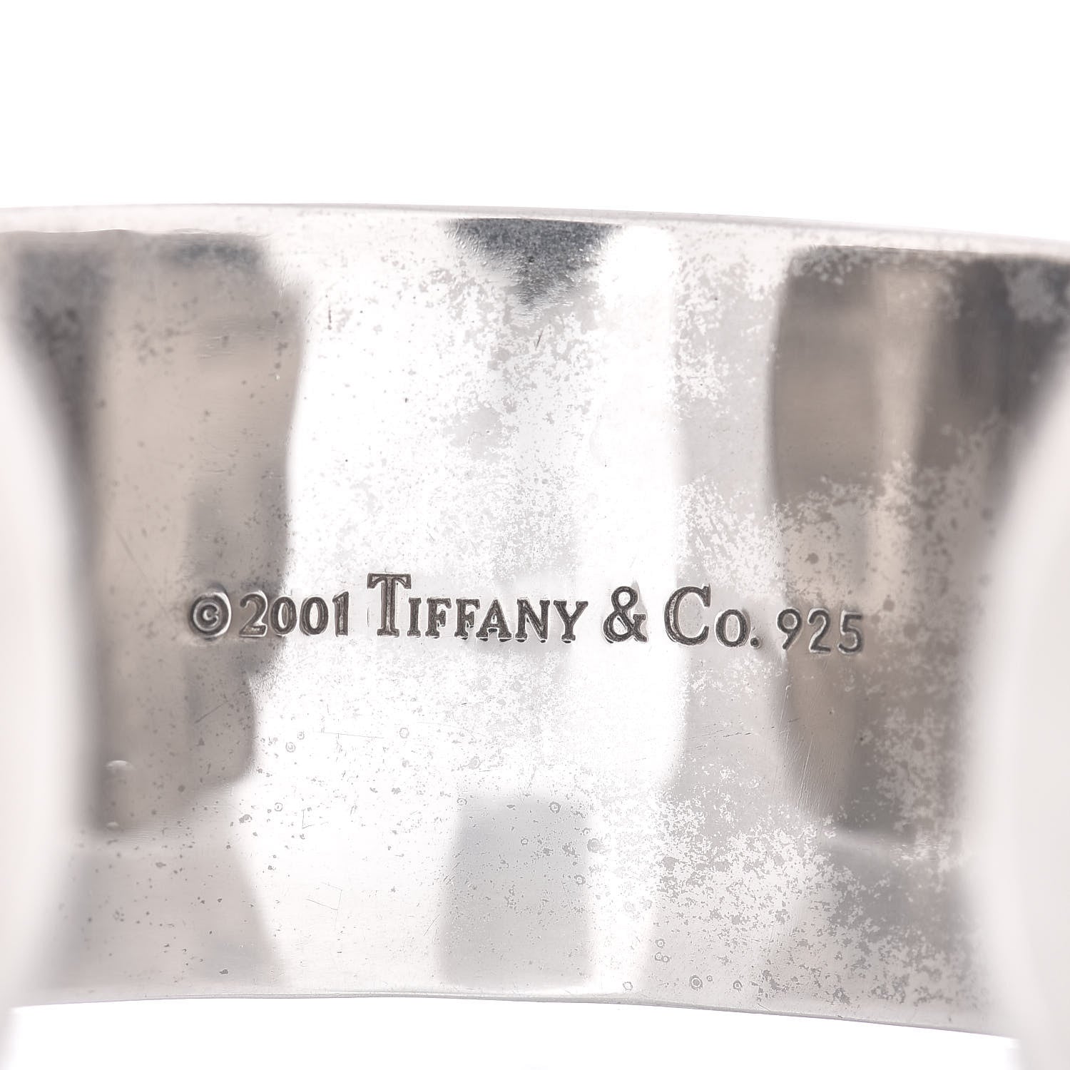 Tiffany Sterling Silver Wide 1837 Cuff Bracelet 4 of 4