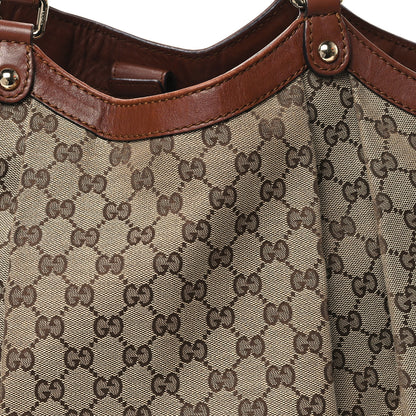 Gucci Monogram Large Sukey Tote Brown 8 of 13