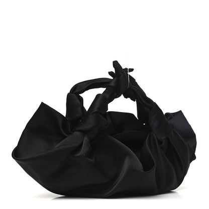 The Row Satin Small Ascot Bag Black 3 of 9