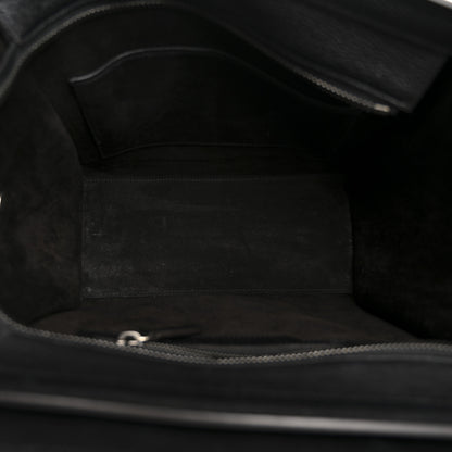 Celine Drummed Calfskin Micro Luggage Black 5 of 13