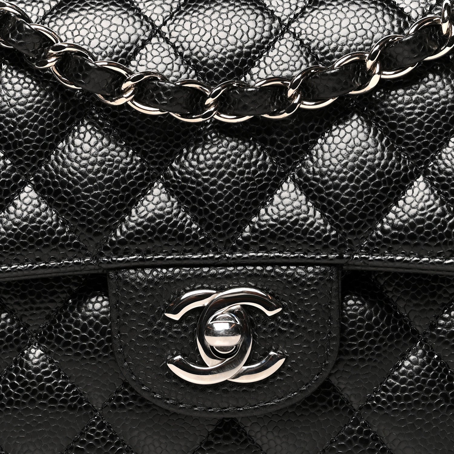 Chanel Caviar Quilted Small Double Flap Black 8 of 10