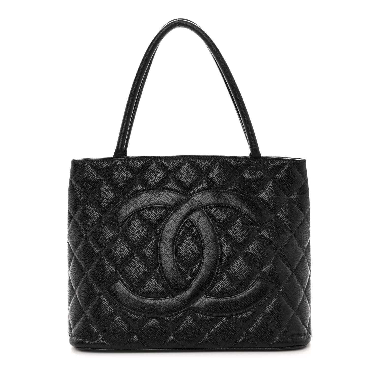 Chanel Caviar Quilted Medallion Tote Black 1 of 10