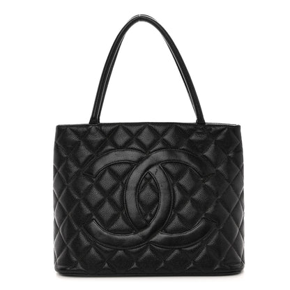 Chanel Caviar Quilted Medallion Tote Black 1 of 10