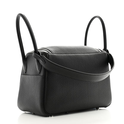 Hermes Taurillon Clemence Lindy 26 Black 3 of 13