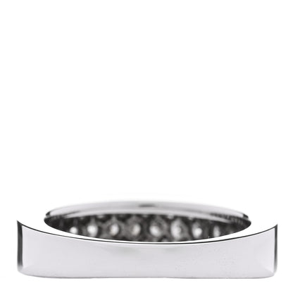 Parker & West by FASHIONPHILE 18K White Gold Diamond .92ctw Three Row Half Band Ring 51 5.75 3 of 4