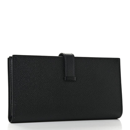 Hermes Epsom Bearn Gusset Wallet Black 3 of 7