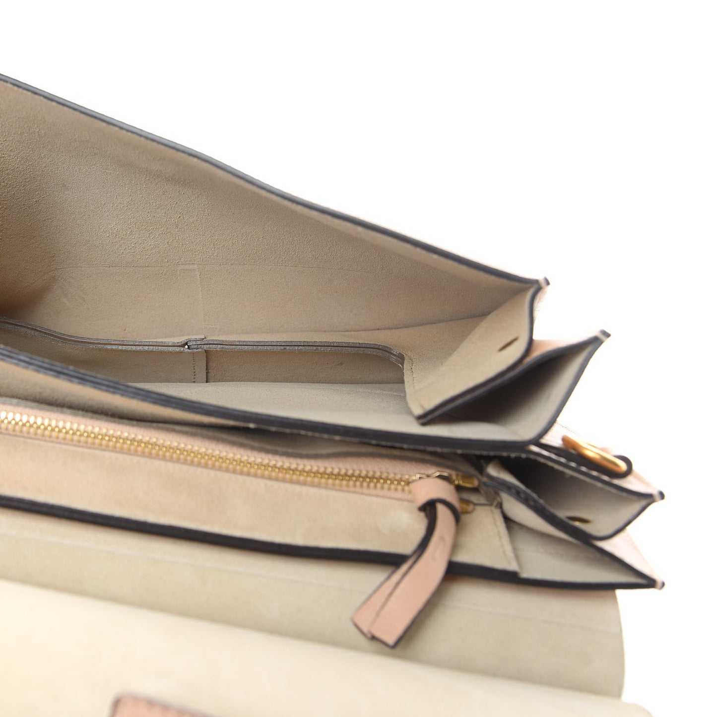 Calfskin Medium Faye Shoulder Bag Biscotti Beige