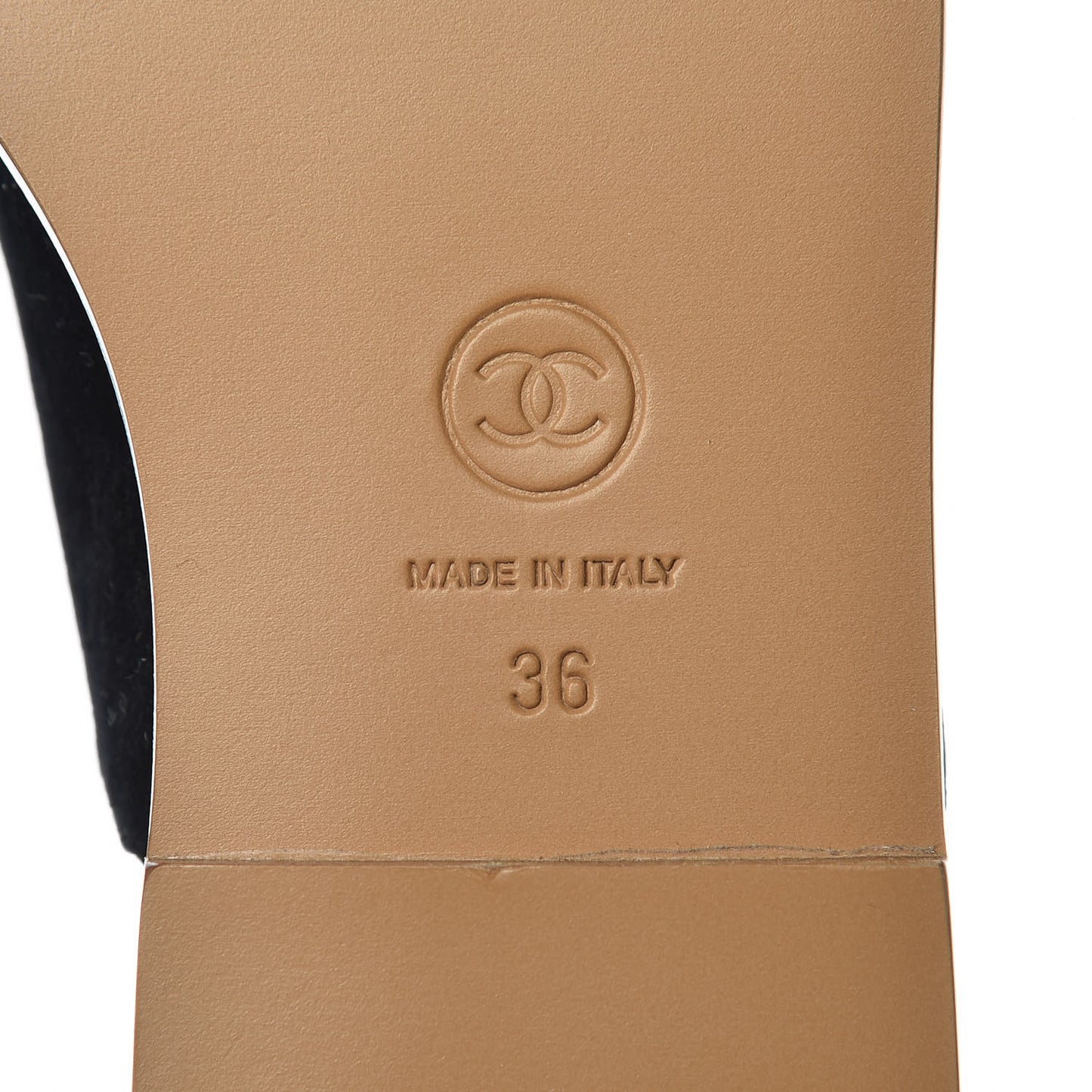 Velvet Chain Mule Sandals 36 Black