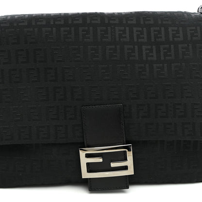 Fendi Zucchino Mama Baguette Black 6 of 8