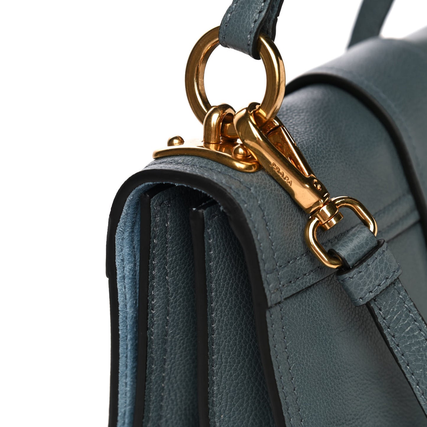 Glace Calf Soft Cahier Bag Marine Astrale