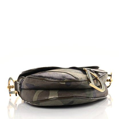 Christian Dior Pixelated Calfskin Camouflage Saddle Bag 3 of 9