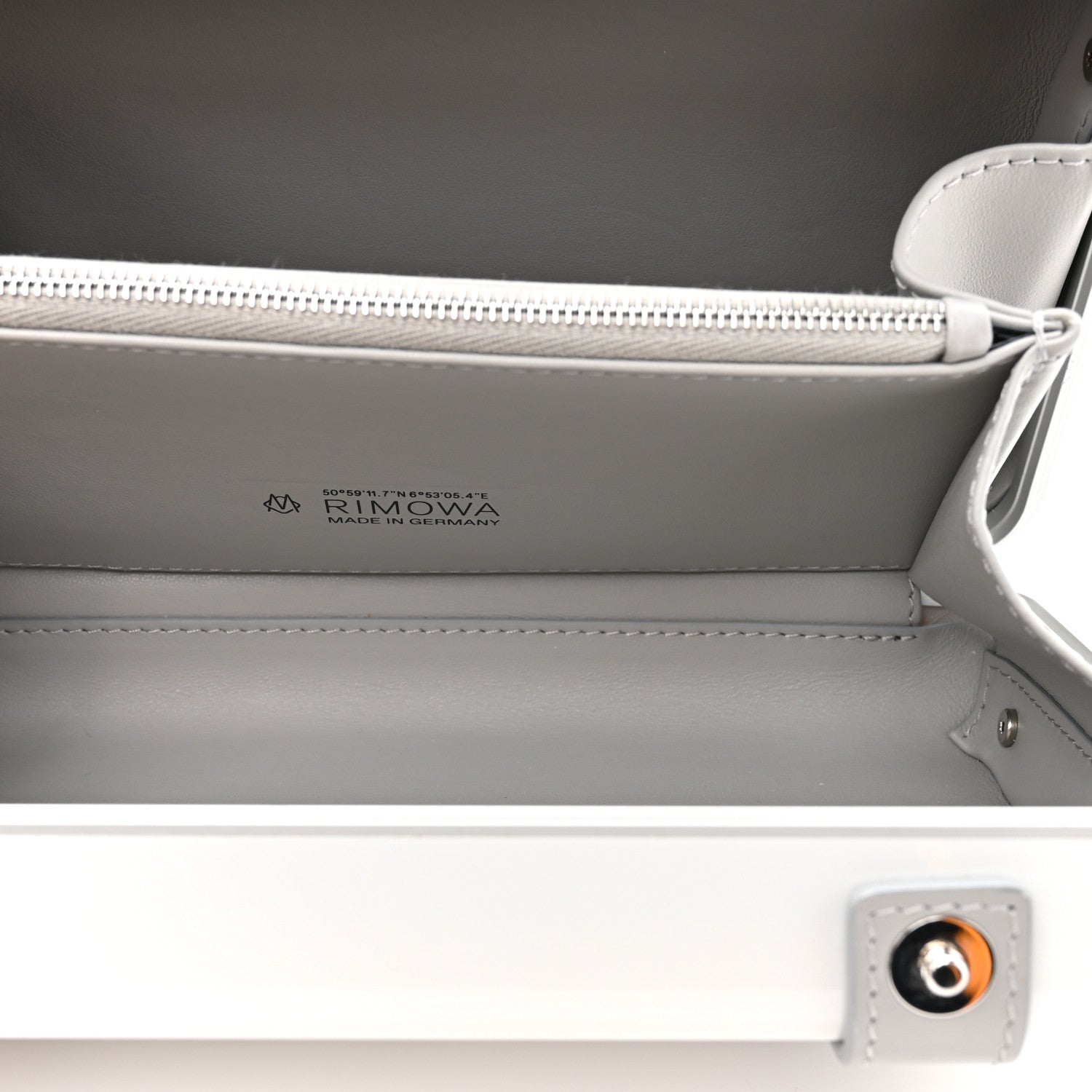 Rimowa Gloss Polycarbonate Personal Cross-Body Bag White Grey 6 of 11