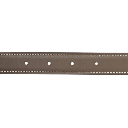 Hermes Epsom Swift 24mm Gamma Belt 85 Etoupe White 4 of 5