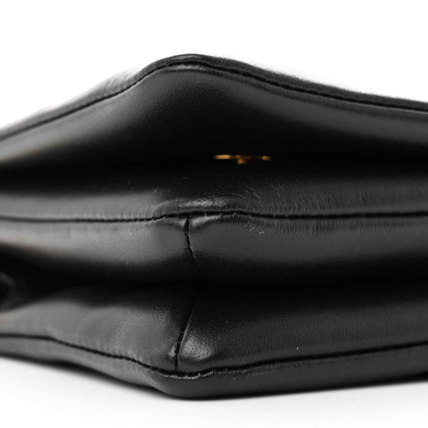 Lambskin Embossed Monogram Pochette Coussin Black