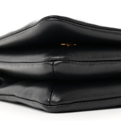 Louis Vuitton Lambskin Embossed Monogram Pochette Coussin Black 8 of 10