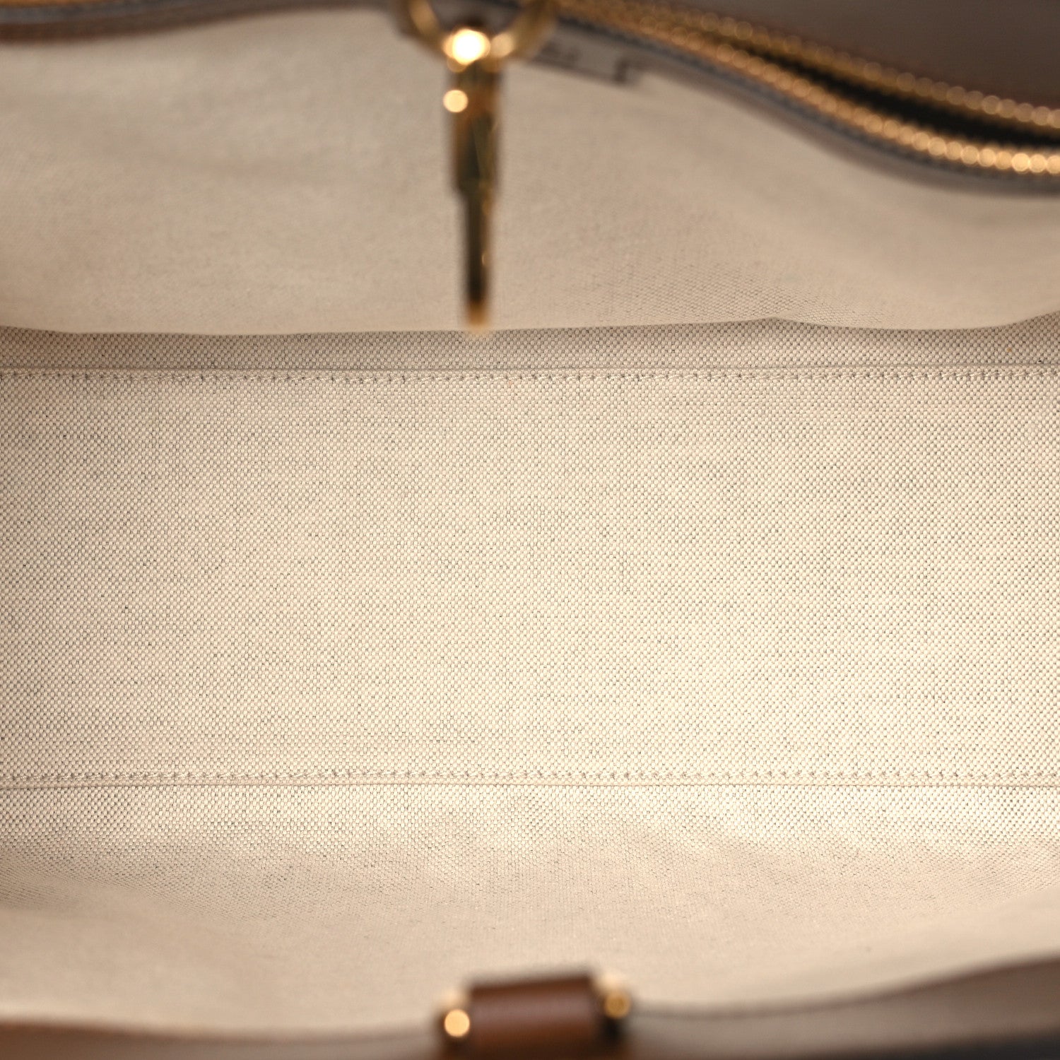 Gucci GG Supreme Monogram Azalea Calfskin Small Retro Interlocking G Tote Bag Beige Ebony Brown Sugar 4 of 8