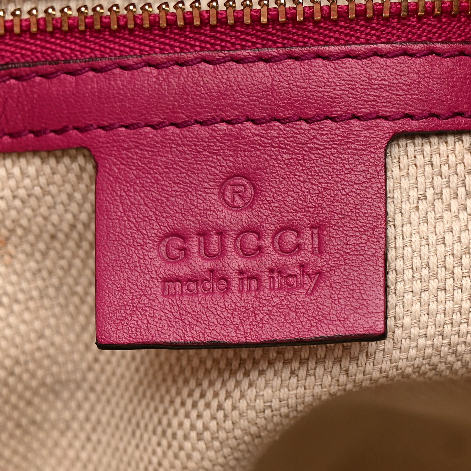 Gucci Patent Small Soho Shoulder Bag Bright Bougainvillea 6 of 14
