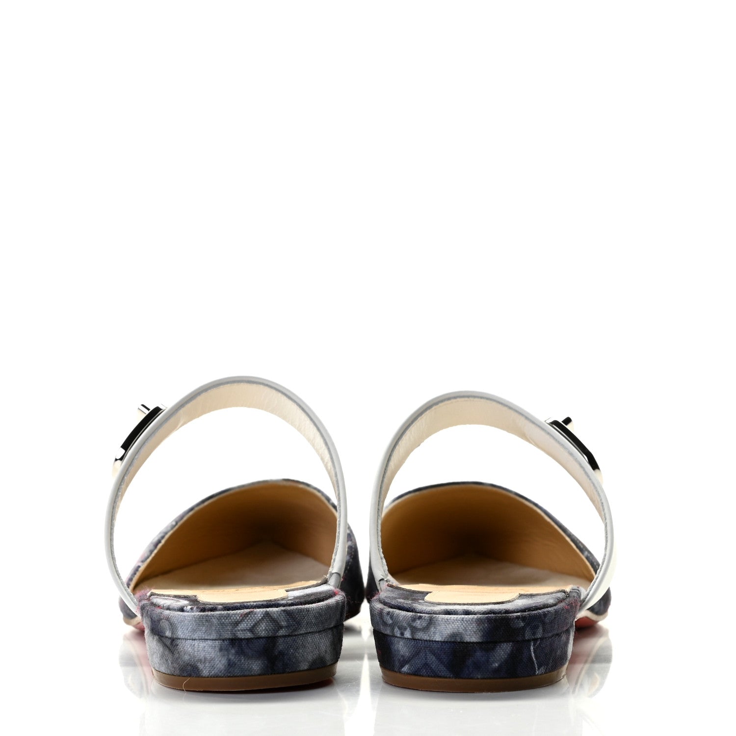 Christian Louboutin Jeans Punk Loubi Choc Lock Flats 37 Multicolor 5 of 11
