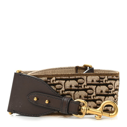 Christian Dior Velvet Oblique Shoulder Strap Brown 1 of 5