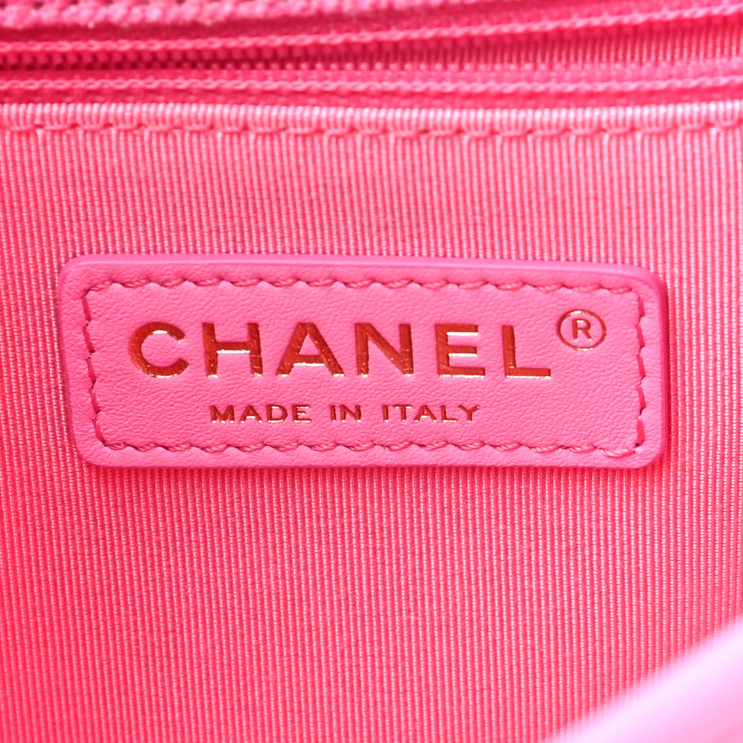 Denim Quilted Small Messenger Flap Neon Pink