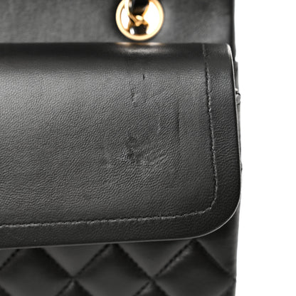 Chanel Lambskin Quilted Medium Double Flap Black 11 of 15