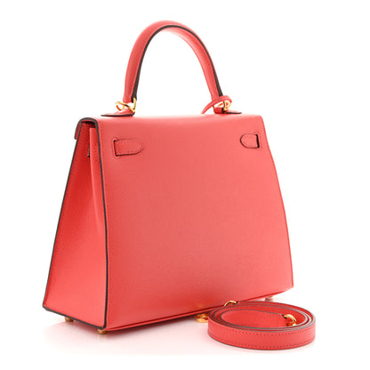 Hermes Epsom Kelly Sellier 25 Rose Jaipur 3 of 10