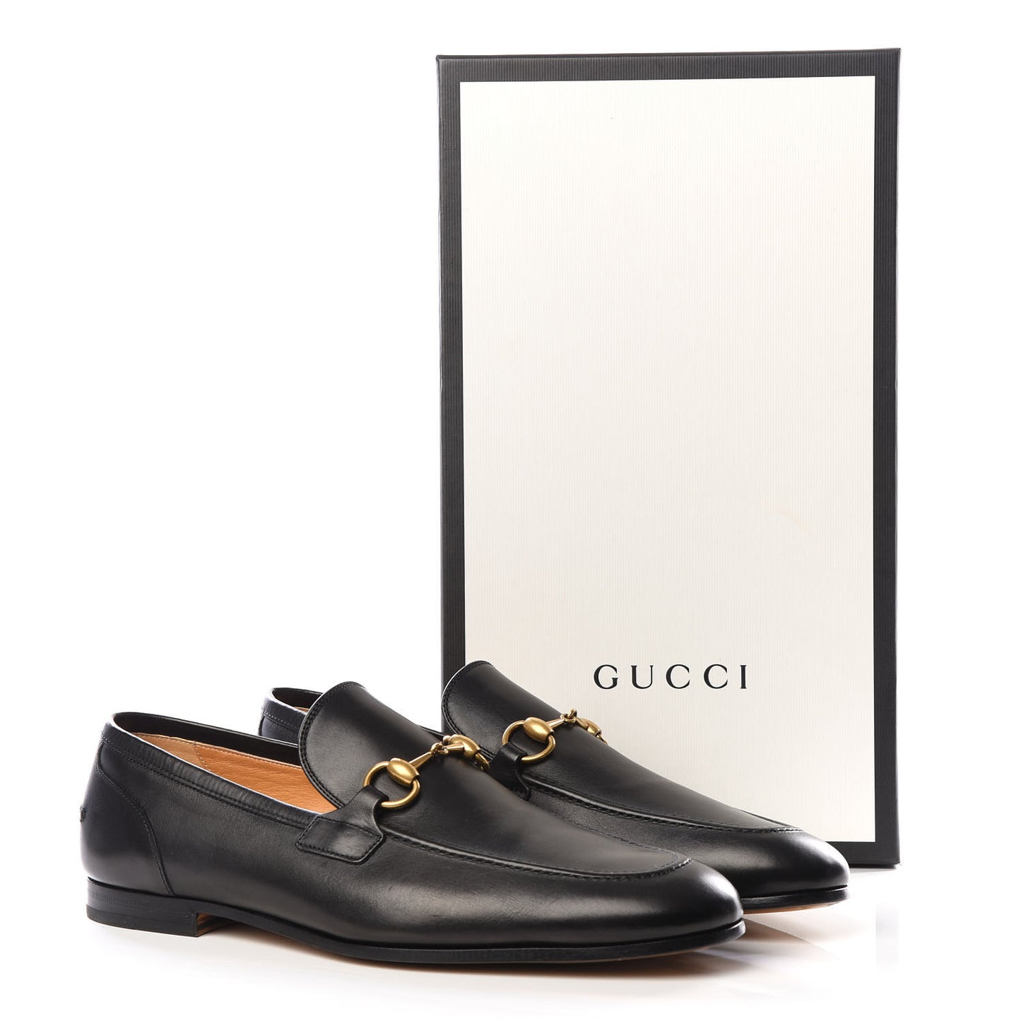 Calfskin Horsebit Mens Jordaan Loafers 9 Black