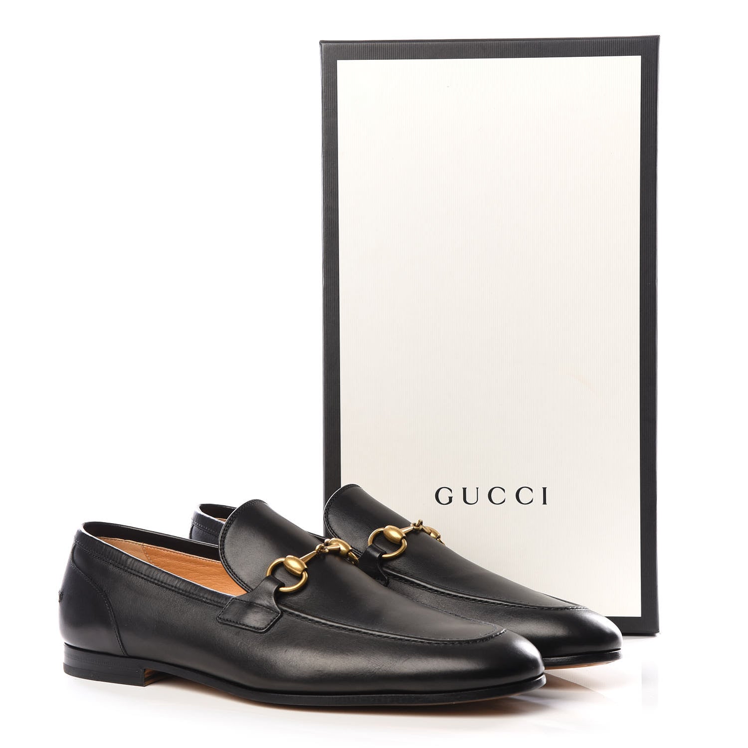 Gucci Calfskin Horsebit Mens Jordaan Loafers 9 Black 8 of 9