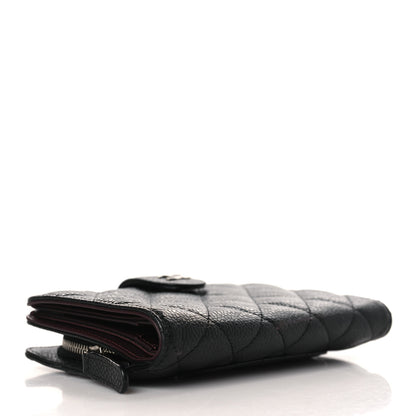 Chanel Caviar Quilted CC French Wallet Black 4 of 6