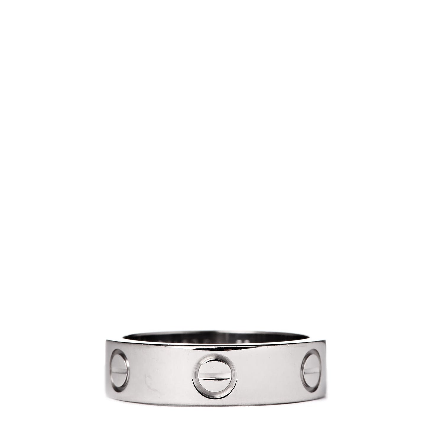 18K White Gold 5.5mm LOVE Ring 55 7.25