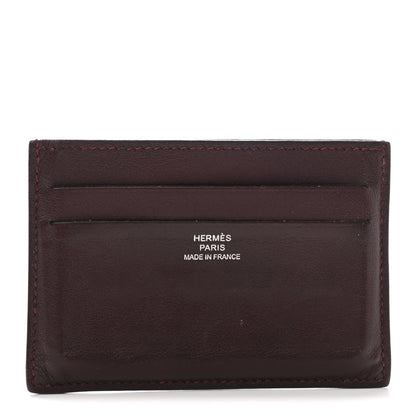 Hermes Swift Citizen Twill Card Case Prune 1 of 8