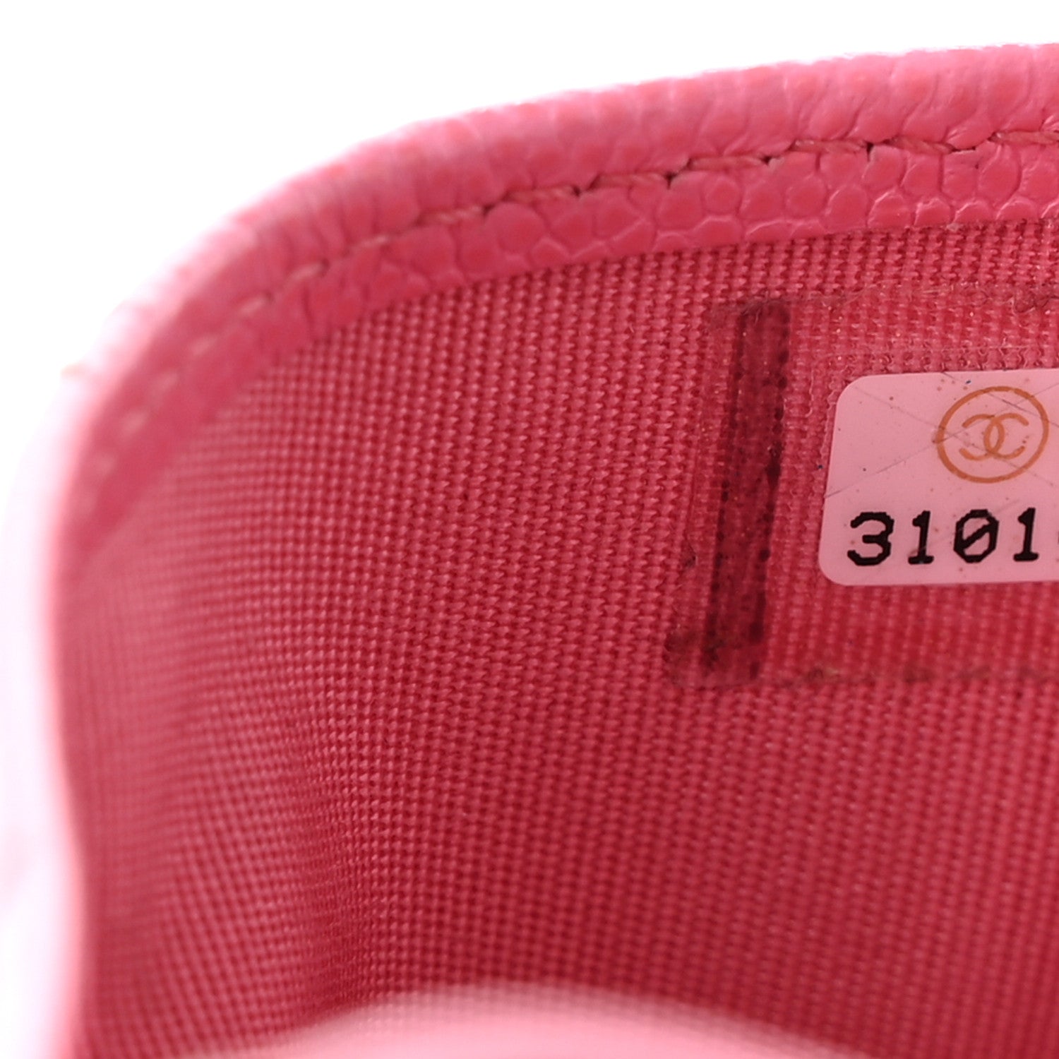 Chanel Caviar Quilted Card Holder Pink 8 of 9