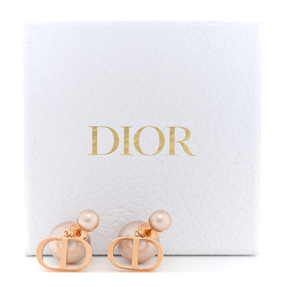 Christian Dior Metal Pearl Tribales Earrings Pink Gold 6 of 6