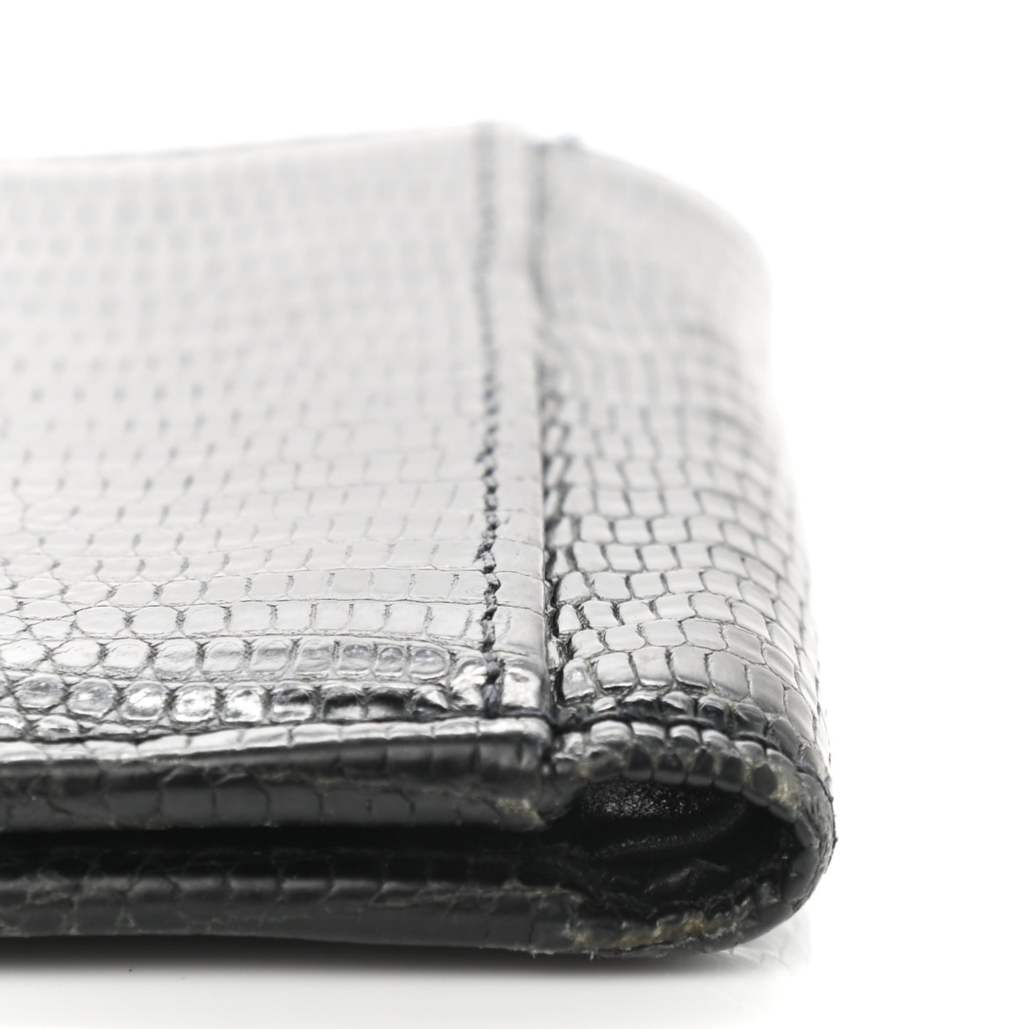 Lizard Bi-Fold Wallet Black