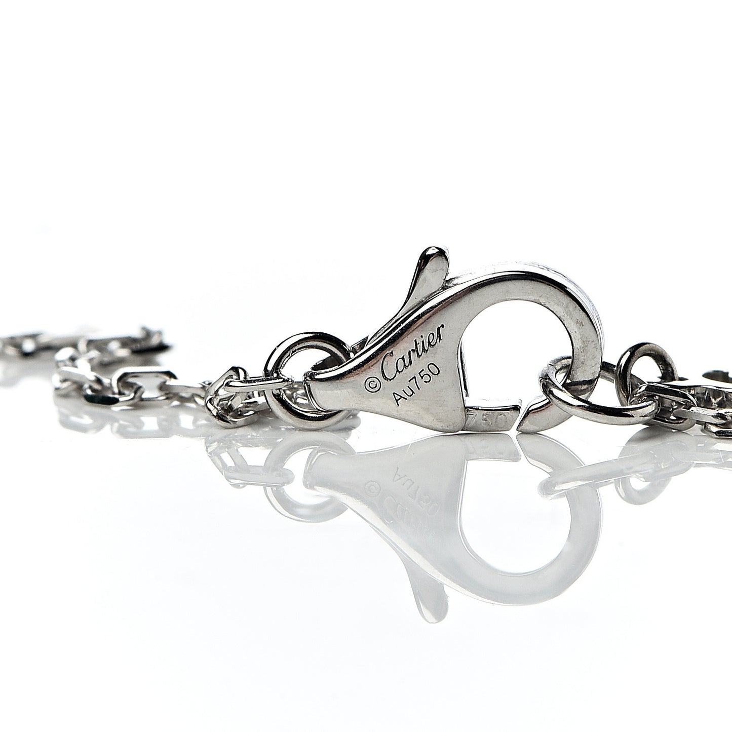 18K White Gold Diamond LM D'Amour Pendant Necklace